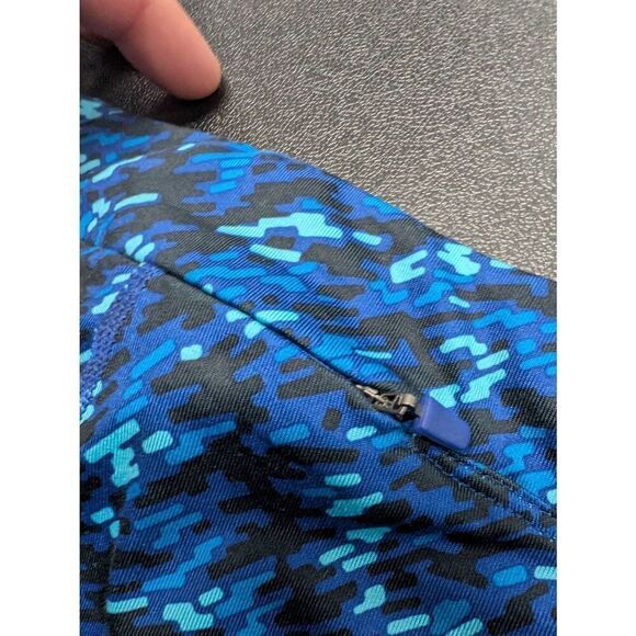 Nike Dri Fit Printed Training Cropped Leggings Blue Women’s Size - Picture 10 of 12